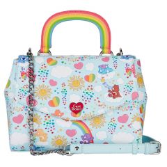 Loungefly Care Bears AOP Rainbow Handle Crossbody Bag