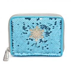 Loungefly: Disney Frozen Elsa Reversible Sequined Zip Around Wallet