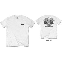 AC/DC: Black Ice (Back Print) - White T-Shirt