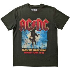 AC/DC: Blow Up Your Video - Green T-Shirt