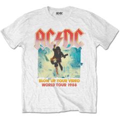 AC/DC: Blow Up Your Video - White T-Shirt