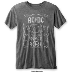 AC/DC: Cannon Swig (Burnout) - Charcoal Grey T-Shirt