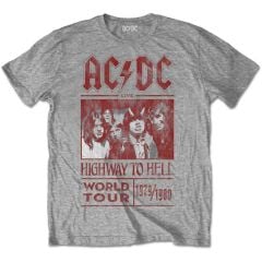 AC/DC: Highway to Hell World Tour 1979/1980 - Grey T-Shirt