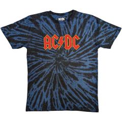 AC/DC: Logo (Dip Dye, Dye Wash) - Dip-dye On Black T-Shirt