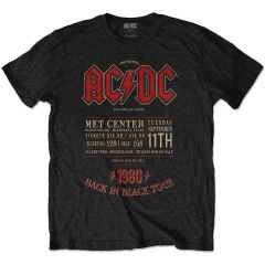 AC/DC: Minnesota '80 - Black T-Shirt