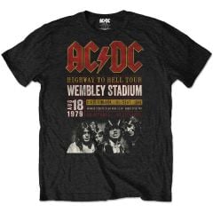 AC/DC: Wembley '79 (Eco Friendly) - Black T-Shirt