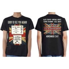 Alice Cooper: UK Only Event (Nov 2017) (Back Print) - Black T-Shirt