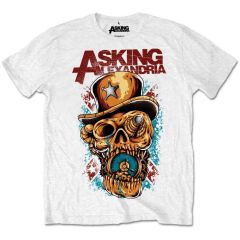 Asking Alexandria: Stop The Time - White T-Shirt