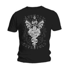 Avenged Sevenfold: Cloak & Dagger - Black T-Shirt