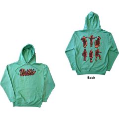 Billie Eilish: Silhouettes (Back Print) - Green Pullover Hoodie