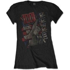 Billy Idol: Dancing with Myself - Ladies Black T-Shirt