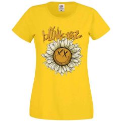 Blink-182: Sunflower - Ladies Yellow T-Shirt