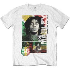 Bob Marley: 56 Hope Road Rasta - White T-Shirt