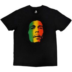 Bob Marley: Face - Black T-Shirt