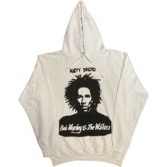 Bob Marley: Natty Dread - White Pullover Hoodie