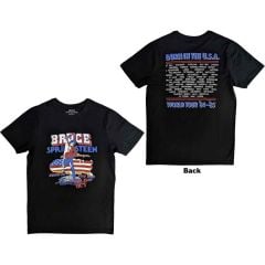 Bruce Springsteen: Born In The USA '85 (Back Print) - Black T-Shirt