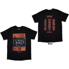 Bruce Springsteen: Tour '23 Band Photo (Back Print) - Black T-Shirt