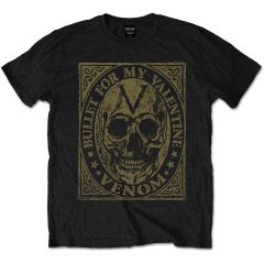 Bullet For My Valentine: Venom Skull - Black T-Shirt