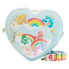 Care Bears: Heart Cloud Party Rainbow Strap Loungefly Crossbody Bag