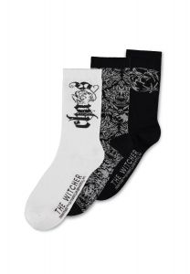 The Witcher: Chaos Magic Crew Socks - 3 pack (UK6-UK8)