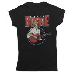 David Bowie: Acoustic Bootleg - Ladies Black T-Shirt