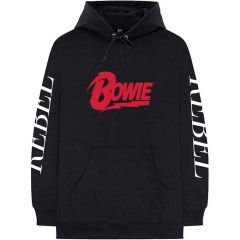 David Bowie: Rebel Rebel - Black Pullover Hoodie