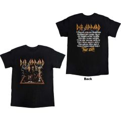 Def Leppard: Band Photo Tour 2019 (Back Print) - Black T-Shirt