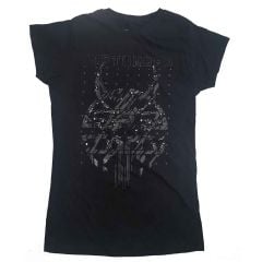 Disturbed: Omni Foil - Ladies Black T-Shirt