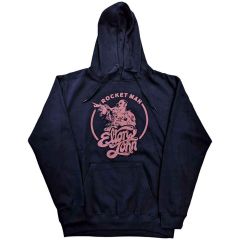 Elton John: Rocketman Circle Point - Navy Blue Pullover Hoodie