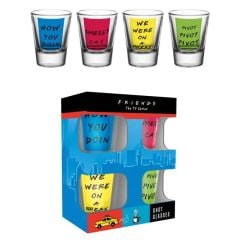 Friends: Quotes Shot Glasses - Set of 4