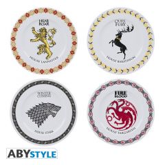 Game of Thrones: Houses Set of 4 Porcelain Plates