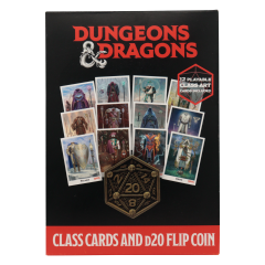 Dungeons & Dragons: Class Cards & D20 Flip Coin