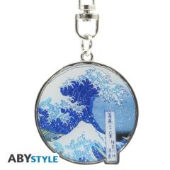 Hokusai: Great Wave Metal Keychain