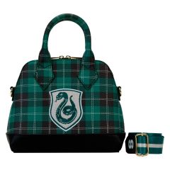 Loungefly Harry Potter: Varsity Slytherin Plaid Crossbody Bag