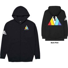 Imagine Dragons: Triangle (Back Print) - Black Zip-up Hoodie