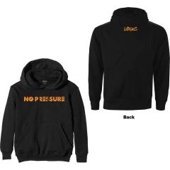 Logic: No Pressure Gradient (Back Print) - Black Pullover Hoodie