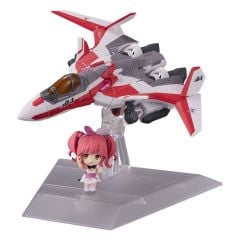 Macross Delta: VF-31C Siegfried Tiny Session Vehicle mit Action Figure (Mirage Farina Jenius Use) with Makina Nakajima (10cm)