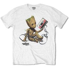 Marvel Comics: Guardians of the Galaxy Groot with Tape - White T-Shirt