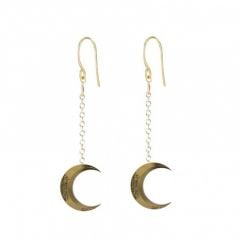 Moon Knight: Crescent Blade Dangle Earrings