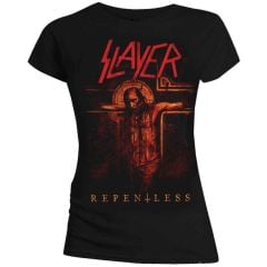 Slayer: Repentless Crucifix - Ladies Black T-Shirt