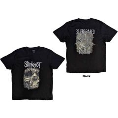 Slipknot: Skull Group (Back Print) - Black T-Shirt