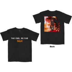 Slipknot: The End, So Far Album Cover (Back Print) - Black T-Shirt