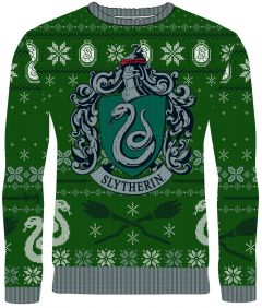 Harry Potter: Slytherin Sleigh Bells Ugly Christmas Sweater/Jumper