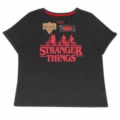 Stranger Things: Bike Cropped Womens T-Shirt