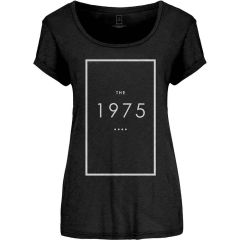 The 1975: Original Logo - Ladies Black T-Shirt