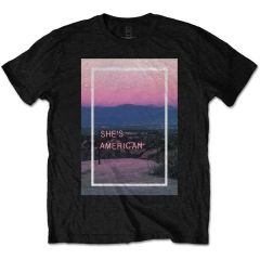 The 1975: She's American - Black T-Shirt