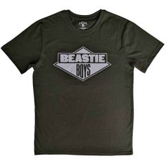 The Beastie Boys: Black & White Logo - Green T-Shirt