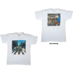 The Beatles: Abbey Road (Back Print) - White T-Shirt