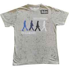 The Beatles: Abbey Road Colours (Dip Dye, Dye Wash) - Grey T-Shirt