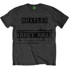 The Beatles: Abbey Road Sign - Grey T-Shirt